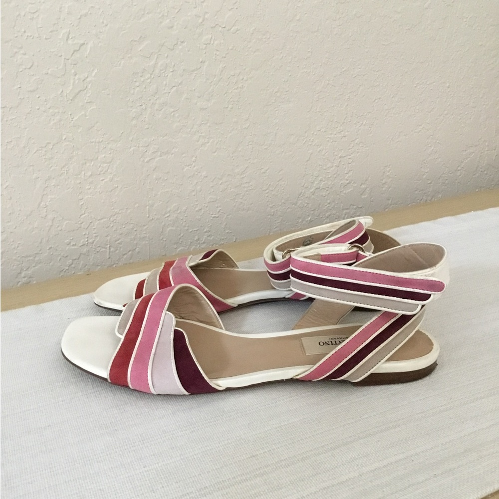 Valentino Multicolor Striped Sandals